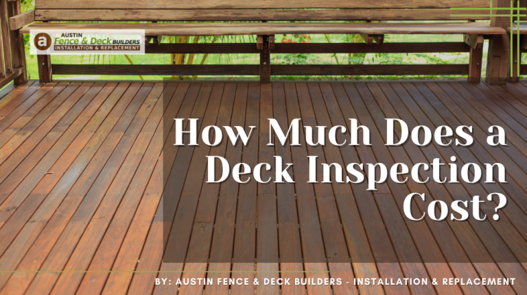 How Much Does a Deck Inspection Cost?